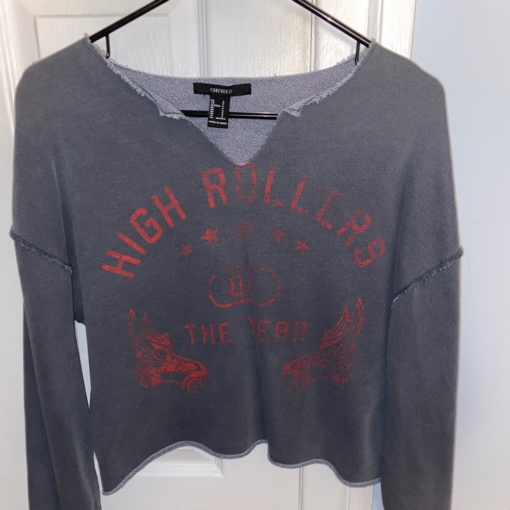 Forever 21 Vintage Cropped Crewneck